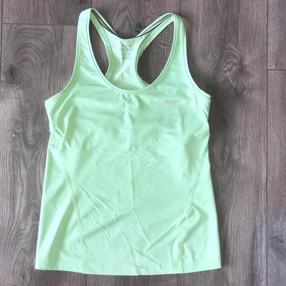 Green Reebok Workout Tank